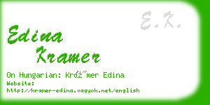 edina kramer business card